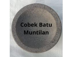 Cobek Batu Muntilan Asli dari Batu Alam - Magelang