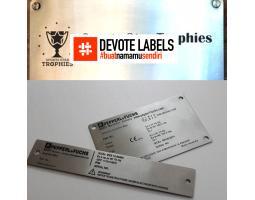 Cetak Label Baju Plat Devote Cetak Labels - Seruyan 