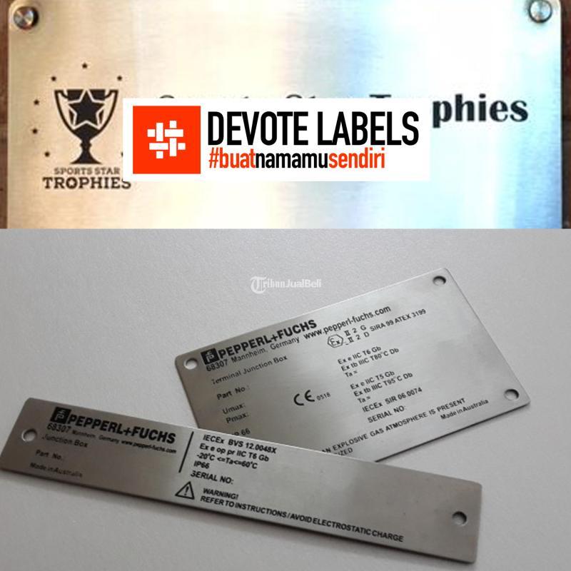 Cetak Label Baju Plat Devote Cetak Labels - Seruyan