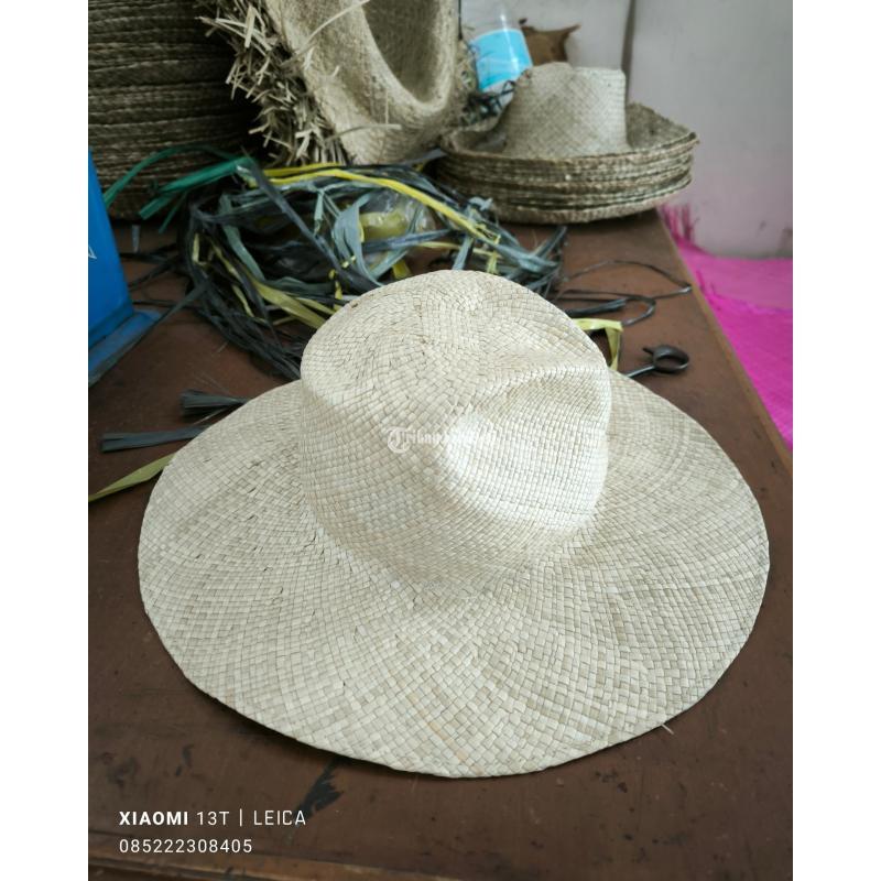 Topi Pandan Anyaman Natural - Tasikmalaya