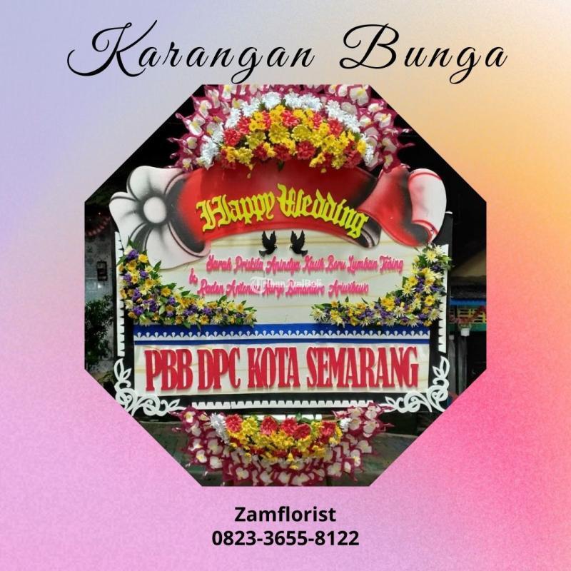 Karangan Bunga Papan Termurah Zamflorist - Lamongan 