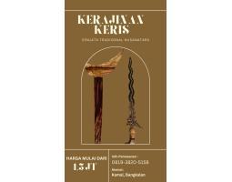 Keris Bali Keris Pamor Simbol Keberanian - Mataram