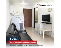 Dijual Apartemen, 2 Kamar, Hadap Selatan, View Bagus ke Laut Ancol, di Apartemen Northland Ancol Residence - Jakarta Utara