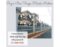 Pintu Pagar Besi Tempa Klasik Modern - Barito Kuala