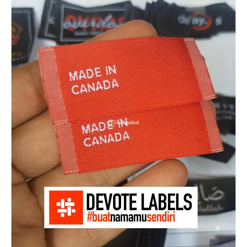 Percetakkan Label Woven Damask Tarempa PT. Devote Labelindo - Kepulauan Anambas