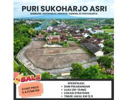 Jual Pekarangan Luas 120 m2 Strategis Timur Jakal km 12.5 - Sleman