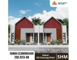 Dijual Rumah Baru Scandinavian di Karangmojo Wonosari Dekat Kampus UNY - Gunung Kidul  