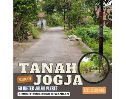 Jual Tanah Murah Luas 533 m2 Lokasi Strategis Hanya 50 Meter Ala Pleret - Bantul