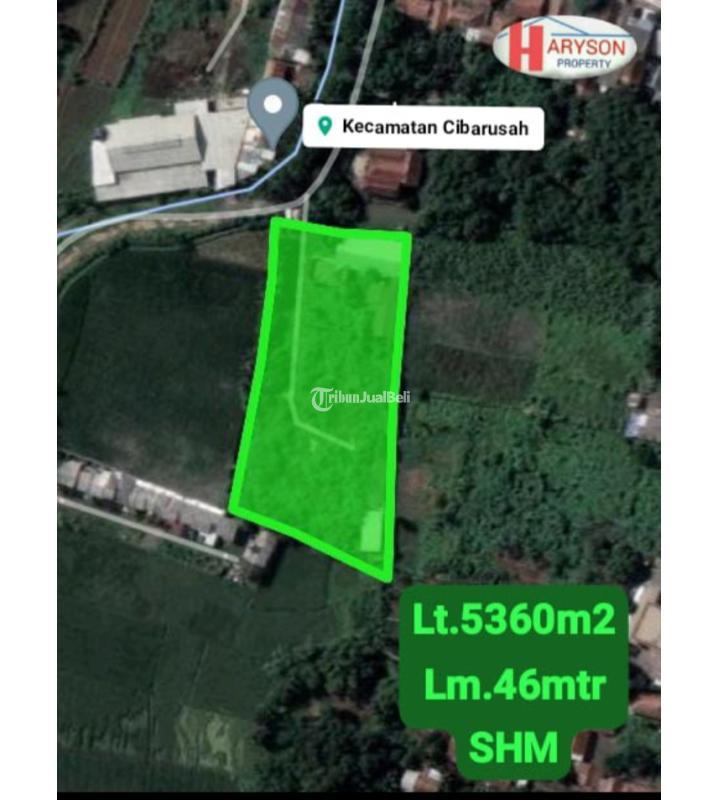 Jual Tanah Industri 5360 m2 Cibarussa - Bekasi
