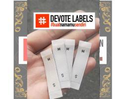 Cetak Label Woven Damask Ranai Devotelabels.id - Natuna 