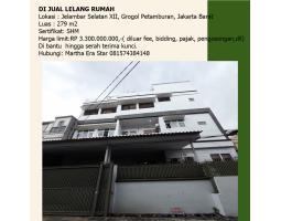 Dijual Rumah Murah 3 Lantai SHM di Jelambar Selatan XII, Grogol Petamburan - Jakarta Barat 