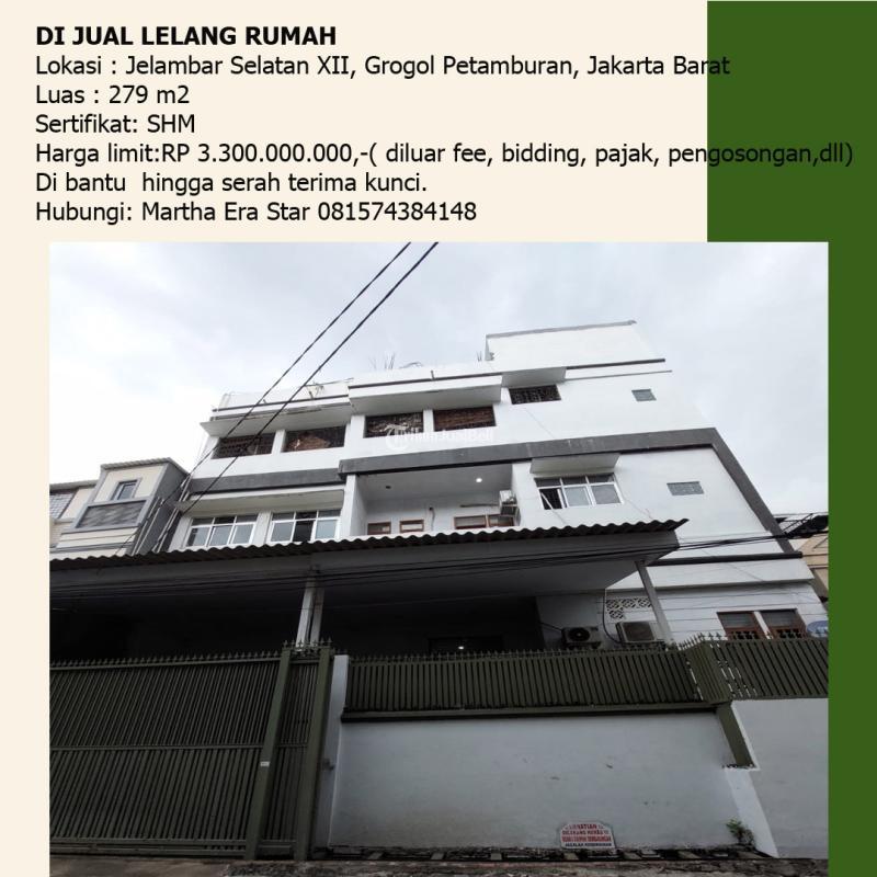 Dijual Rumah Murah 3 Lantai SHM di Jelambar Selatan XII, Grogol Petamburan - Jakarta Barat 