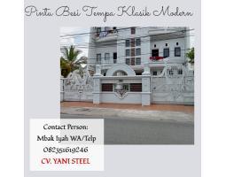 Pintu Pagar Besi Tempa Klasik Modern - Banjarbaru 