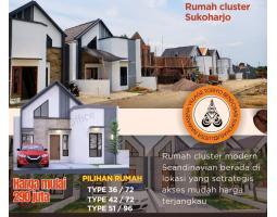 Dijual Rumah Cluster, LT. 72m2, LB. 36m2, SHM, Modern Scandinavian, Lokasi Strategis, Nawasena Village - Sukoharjo