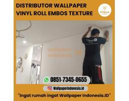 Distributor Wallpaper Vinyl Roll Embos Texture - Malang 