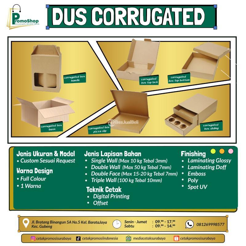 Jasa Cetak Box Corrugated Full Printing Custom Kardus Kemasan - Surabaya