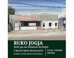 Dijual Ruko Luas 198m2 SHM Tepi Jalan Gedong Kuning Dekat Kotagede - Yogyakarta