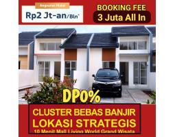 Dijual Rumah, LT. 60m2, LB. 30m2, SHM, DP 0, 10 Menit dari Mall Living Grandwisata - Bekasi kota 