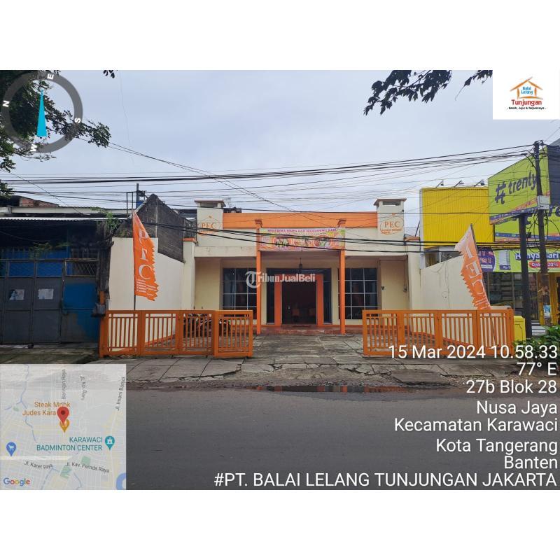 Dijual Ruko Murah Luas 557m2 SHM Cash Keras di Beringin Raya, Nusa Jaya - Tangerang Kota