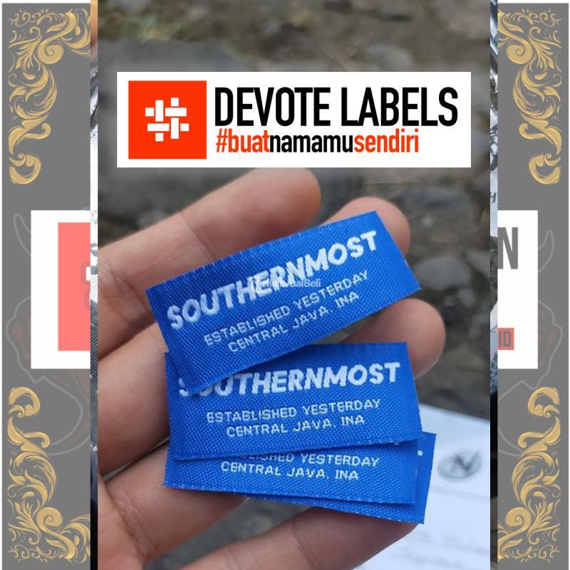 Cetak Label Woven Damask Devotelabels - Rokan Hulu 