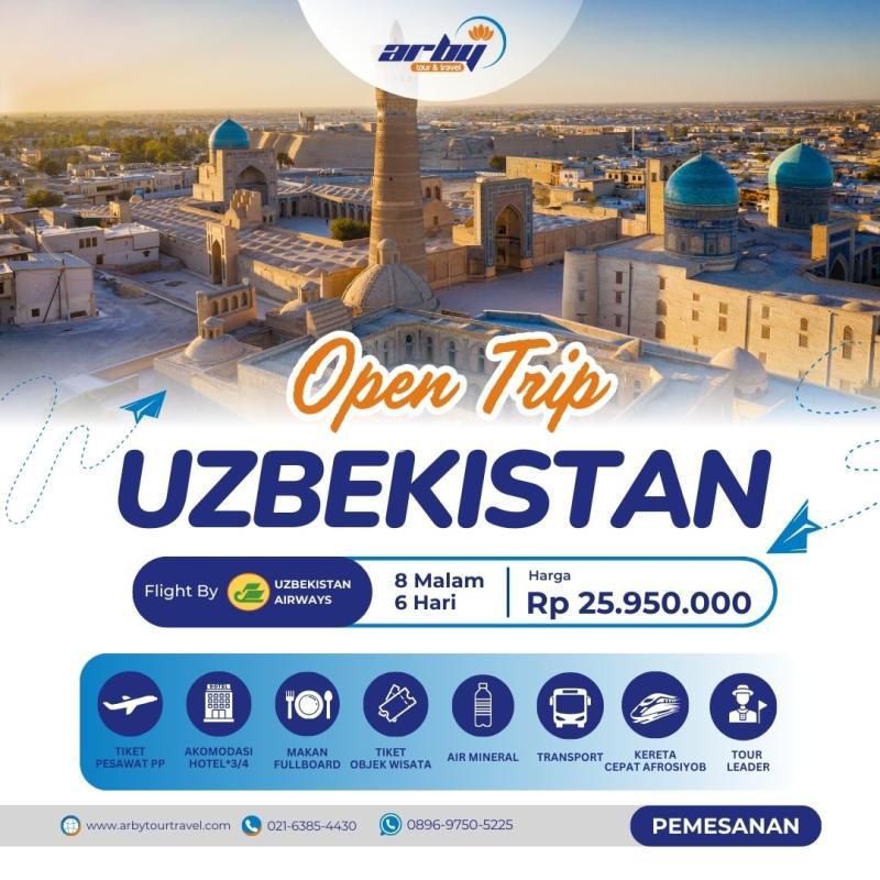 Paket Tour Open Trip Uzbekistan 8H6M - Jakarta Pusat