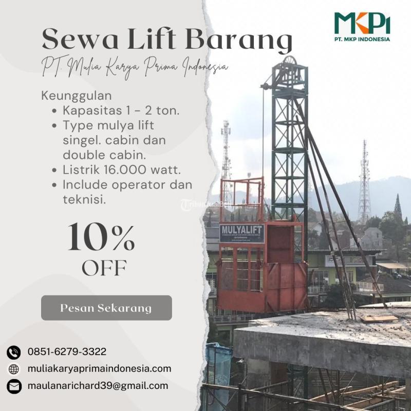 Jasa Rental Lift Barang 1 - 2 Ton, Padang - Sumatera Utara