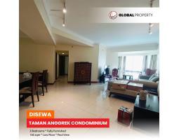 Disewakan Apartemen Good Condition Taman Anggrek Condominium Fully Furnished 3 Bedroom, Low Floor - Jakarta Barat