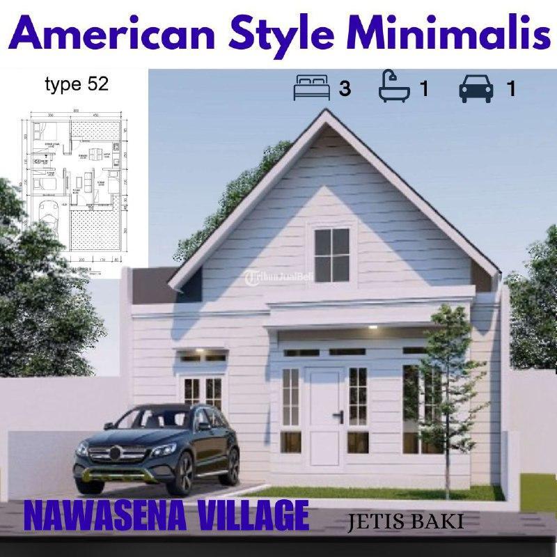 Dijual Rumah Cluster Baru, LT. 70m2, LB. 37m2, SHM, American Style, Banyak Bonus dan Cashback, Jetis, Baki - Sukoharjo