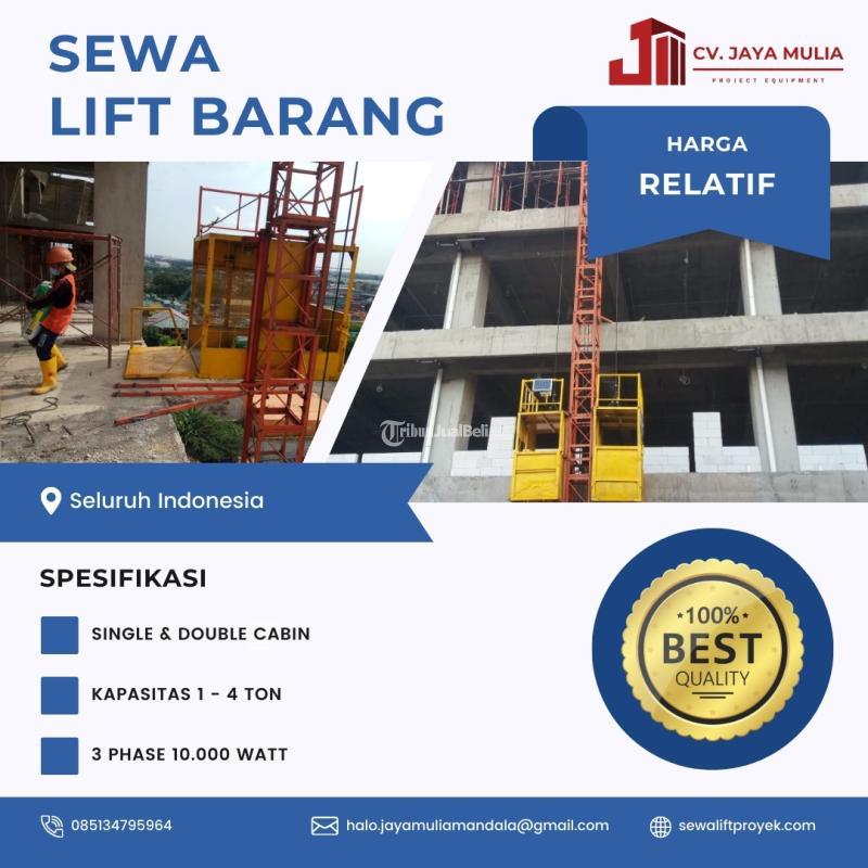 Rental Sewa Lift Barang Material Murah Bisa Nego - Bandung Kota