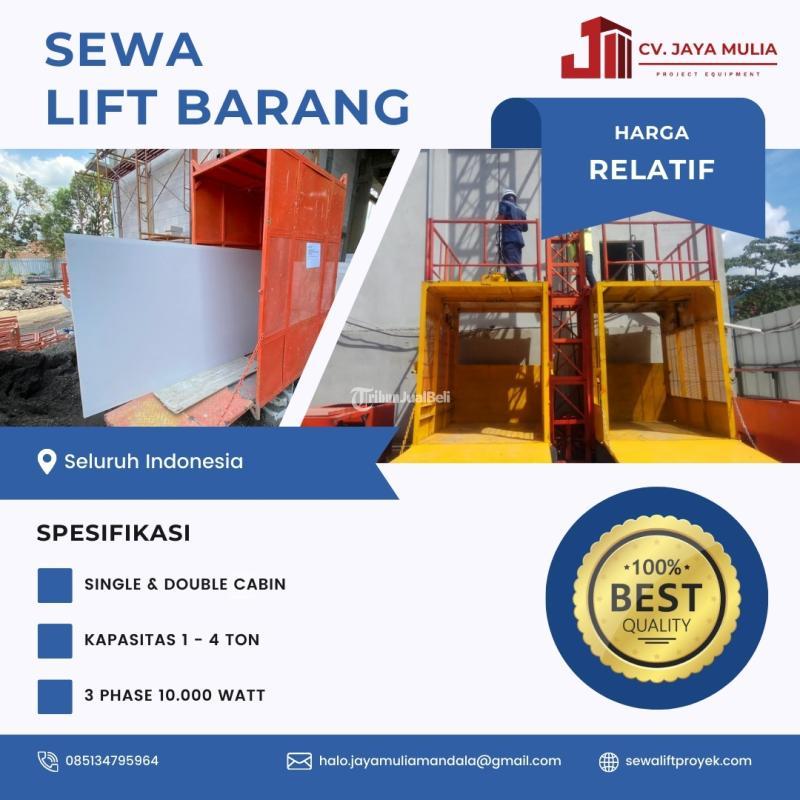 Rental Sewa Lift Barang Material Murah Bisa Nego - Banjar 