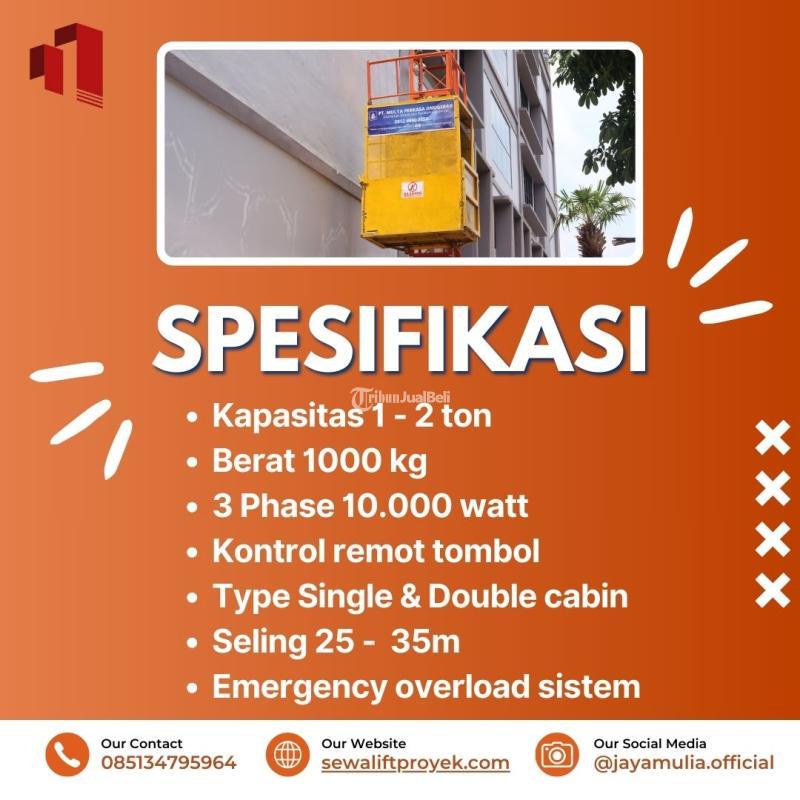 Rental Sewa Lift Barang Material Murah Bisa Nego - Cirebon