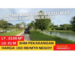 Gunung Kidul Tanah Luas 2.138 m2 Murah Pekarangan di Banyubening Bejiharjo Karangmojo - Gunung Kidul