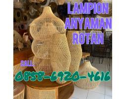 Lampion Anyaman Rotan - Bantul
