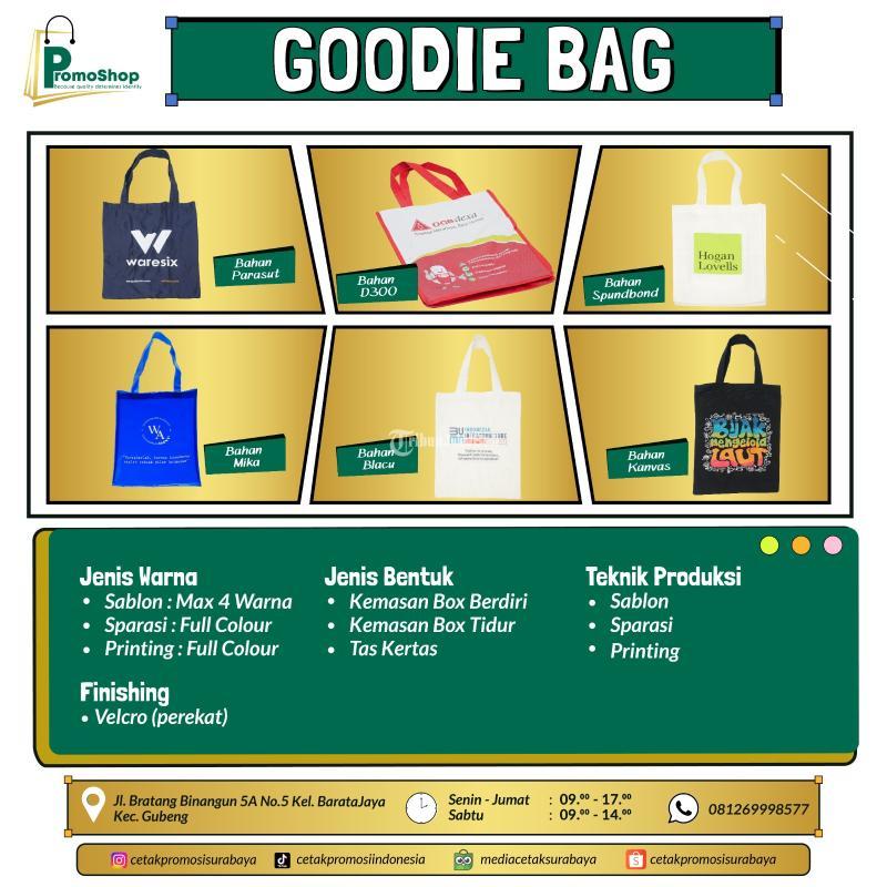 Bikin Goody Bag Custom Percetakan Tas Tenteng - Surabaya