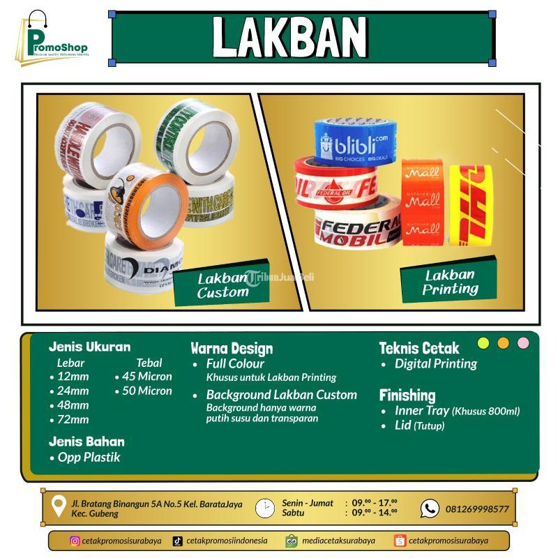 Jasa Cetak Lakban Printing, Segel, Bisa Custom - Surabaya