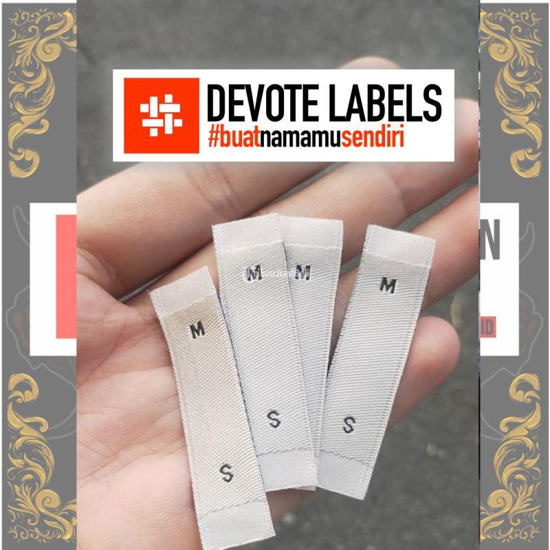 Jasa Cetak Label Woven, Damask Kaur, devotelabels.id - Bengkulu