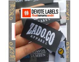 Cetak Label Woven Damask Devotelabels.id - Mukomuko 