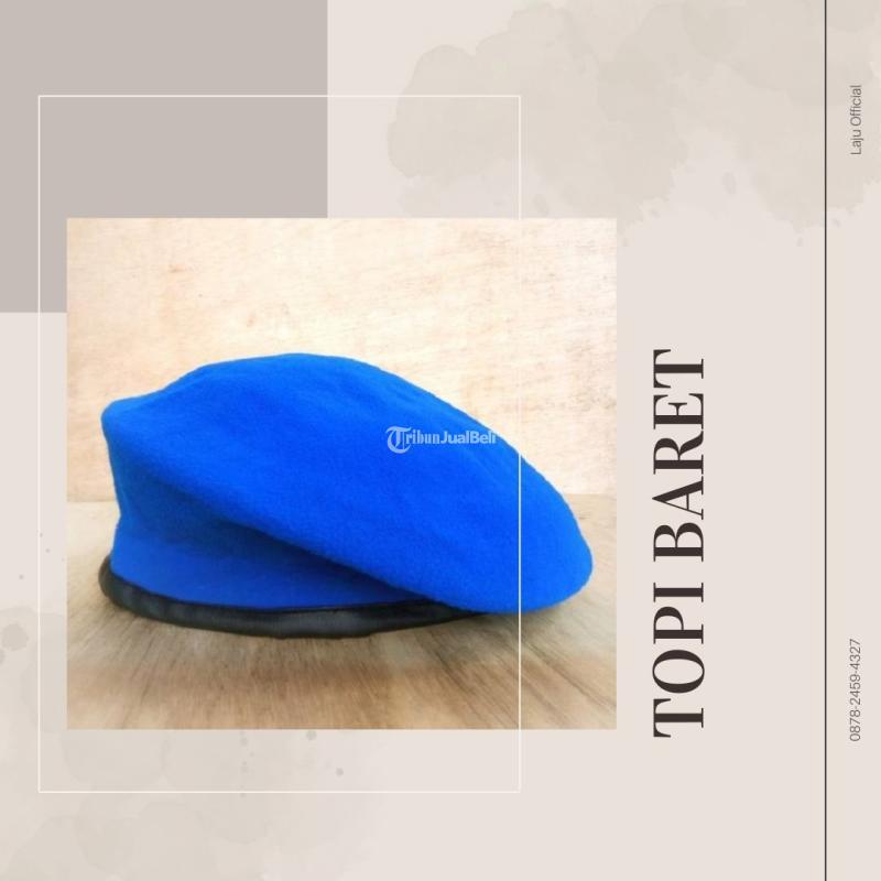 Topi Baret Biru Harga Murah - Banjarnegara 