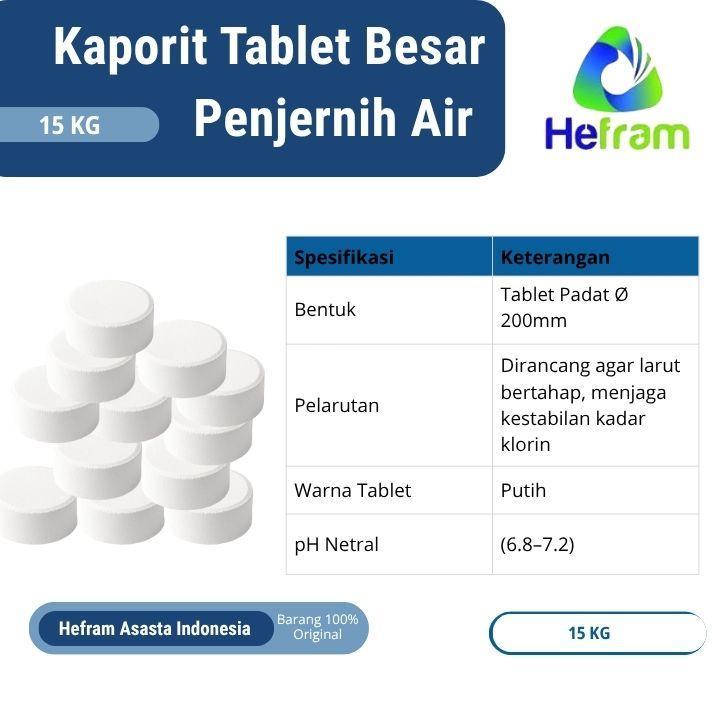 Kaporit Tablet Besar Penjernih Air 15kg - Bogor