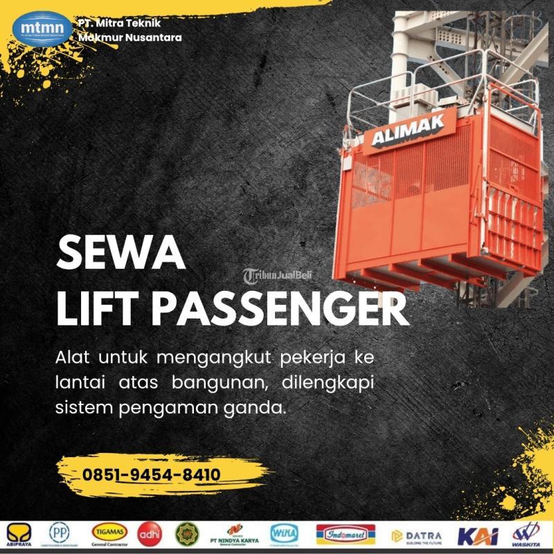 Sewa Lift Barang,  Lift Passenger Proyek Gedung, Kapasitas 1-4 Ton - Aceh