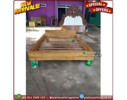 Dijual Tempat Tidur Jati Minimalis 160x200 Model Lesehan - Jepara