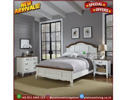 Tempat Tidur Duco American Putih Modern - Jepara