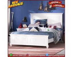 Tempat Tidur Tempat Tidur Duco Putih Modern Furniture - Jepara