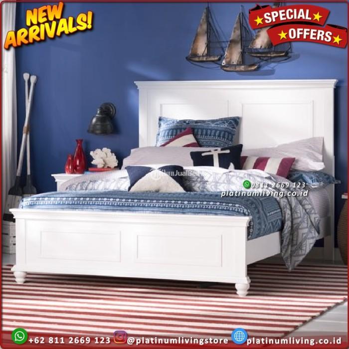 Tempat Tidur Tempat Tidur Duco Putih Modern Furniture - Jepara
