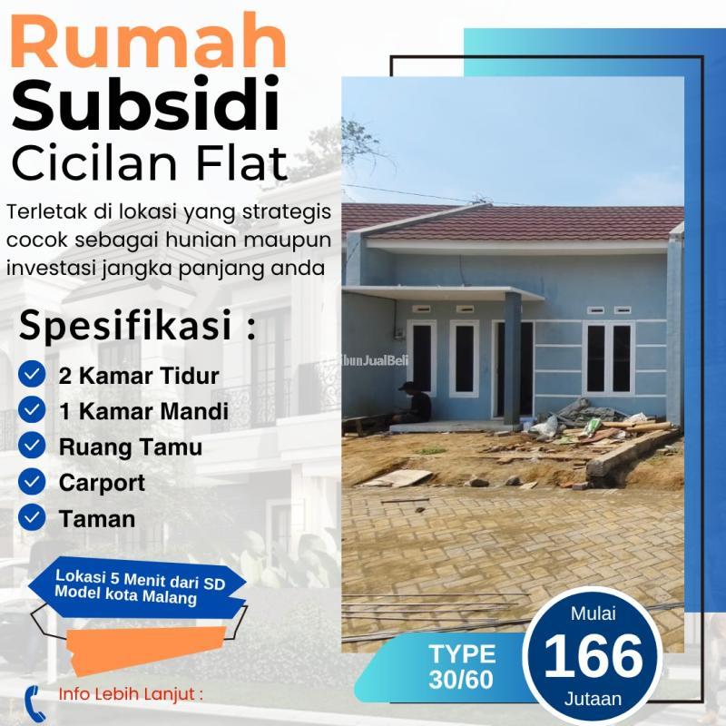 Jual Rumah Subsidi Minimalis Tipe 25 Baru Murah Lokasi Tlogowaru Tajinan - Malang