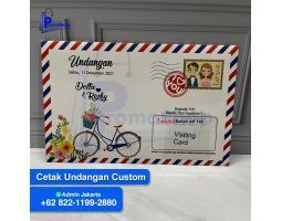 Jasa Cetak Undangan Nikah Custom Print Amplop Pernikahan Murah - Jakarta Timur 