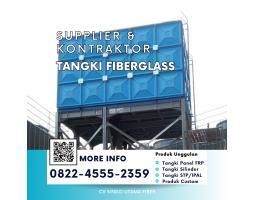 Tangki Fiberglass Duduk Santai, Air Tetap Mengalir - Sibolga