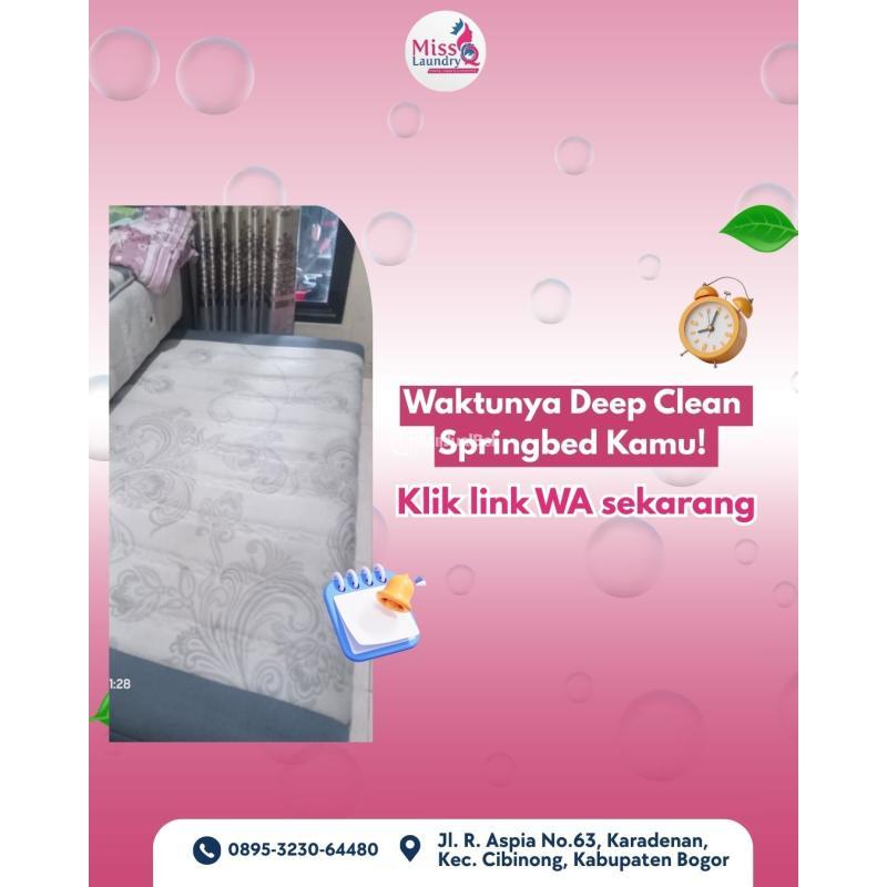 Jasa Cuci Springbed Terbaik, Garansi Bersih, Pabuaran - Bogor