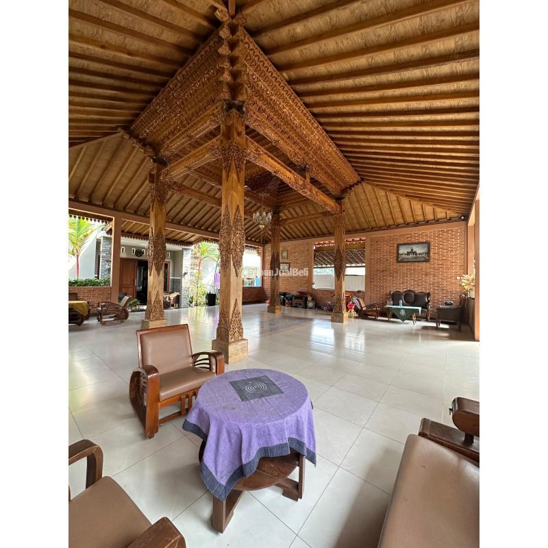 Dijual Rumah Joglo Full Jati, Lt. 472m2, Lb. 130m2, Shm, 5 Menit Ke Kampus UII, Di Sleman - Yogyakarta