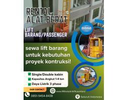 Rental Lift Barang Proyek Kapasitas 14 Ton - Jambi 